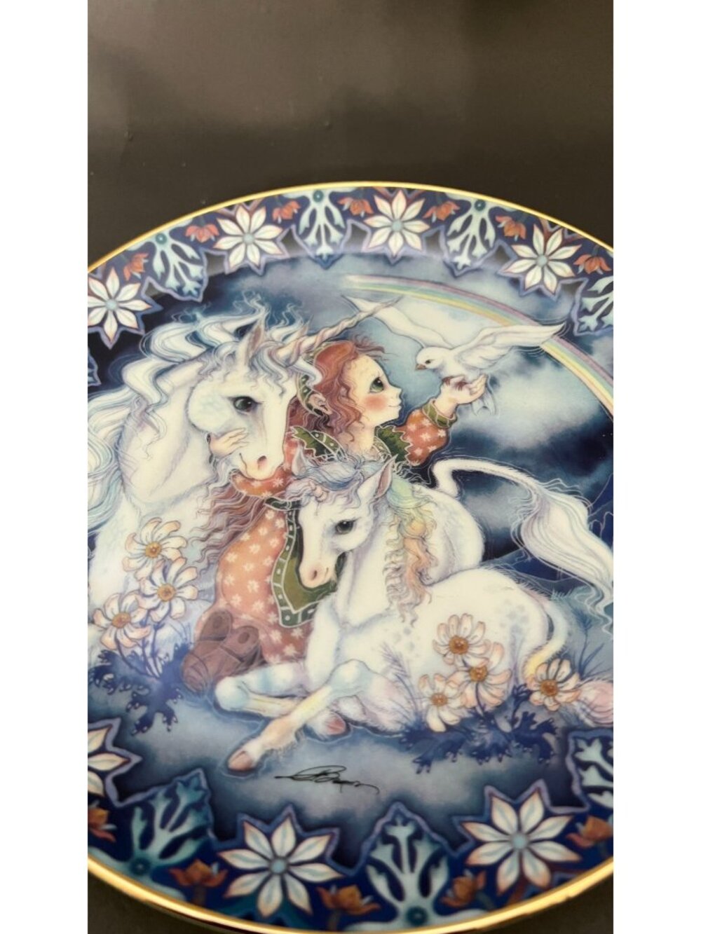 Rainbow To Ride On Limited Edition Collectible Plate By Reco 1990 Fine China - Picture 2 of 4